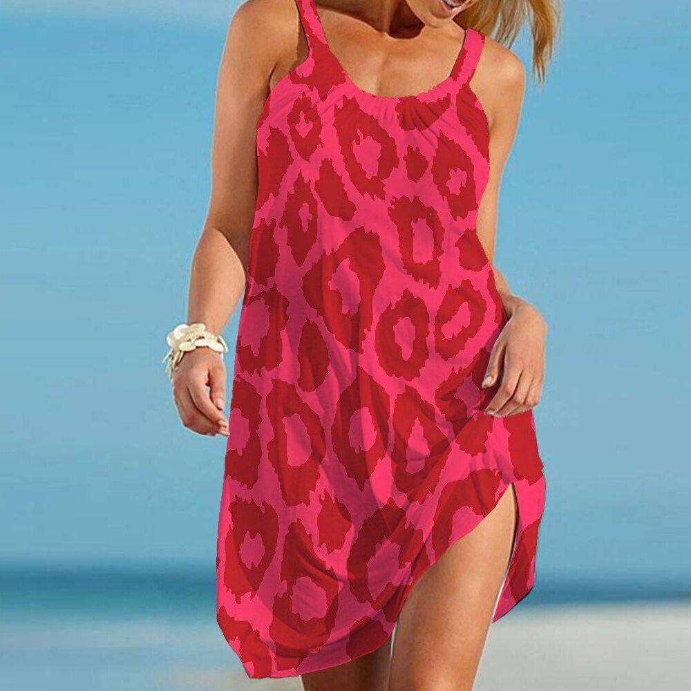 Airy leopard-print summer dress – Noa