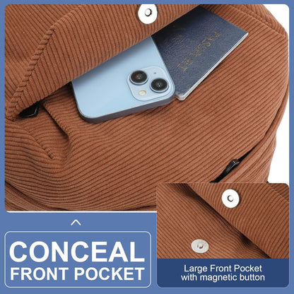 Lightweight, water-repellent laptop and travel bag with organised compartments.