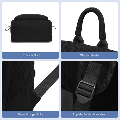 Lightweight, water-repellent laptop and travel bag with organised compartments.