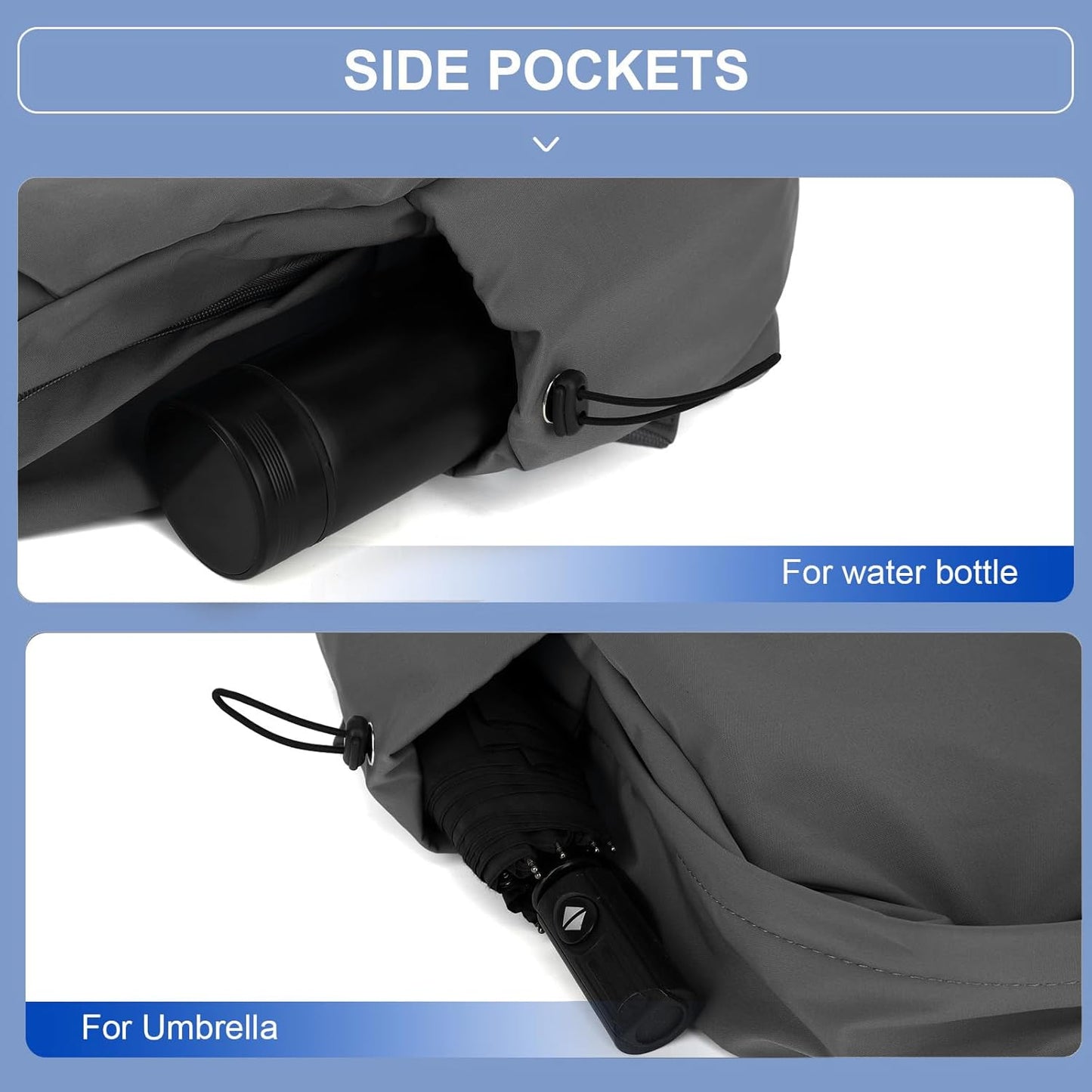 Lightweight water-repellent laptop rucksack with multiple pockets – 15.6-inch TravelPro series