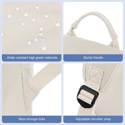 Lightweight, water-repellent laptop and travel bag with organised compartments.