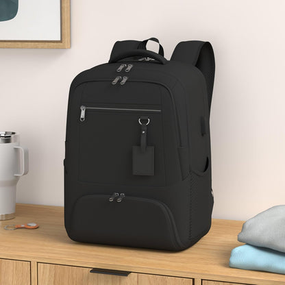Waterproof laptop and lunch rucksack with USB port – multi-compartment travel bag