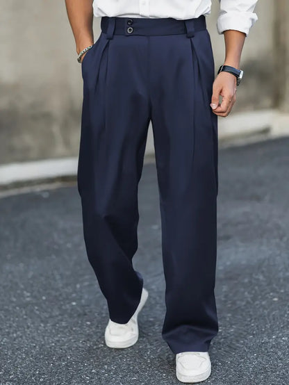 Loose-fitting trousers with pleats – Matteo