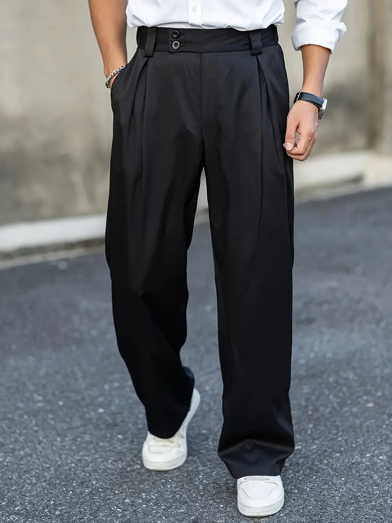 Loose-fitting trousers with pleats – Matteo