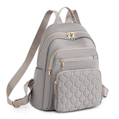 Lightweight, water-repellent nylon rucksack for women – travel & school