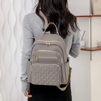 Lightweight, water-repellent nylon rucksack for women – travel & school