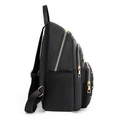 Lightweight, water-repellent nylon rucksack for women – travel & school