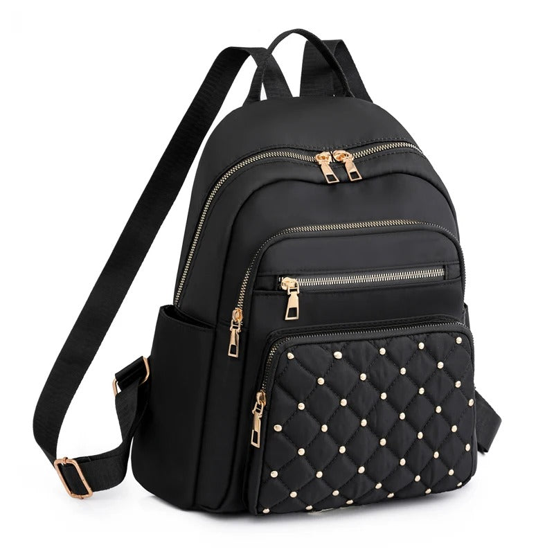 Lightweight, water-repellent nylon rucksack for women – travel & school