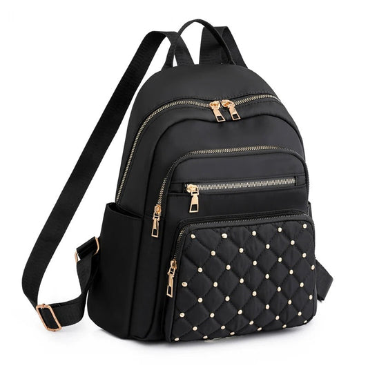 Lightweight, water-repellent nylon rucksack for women – travel & school