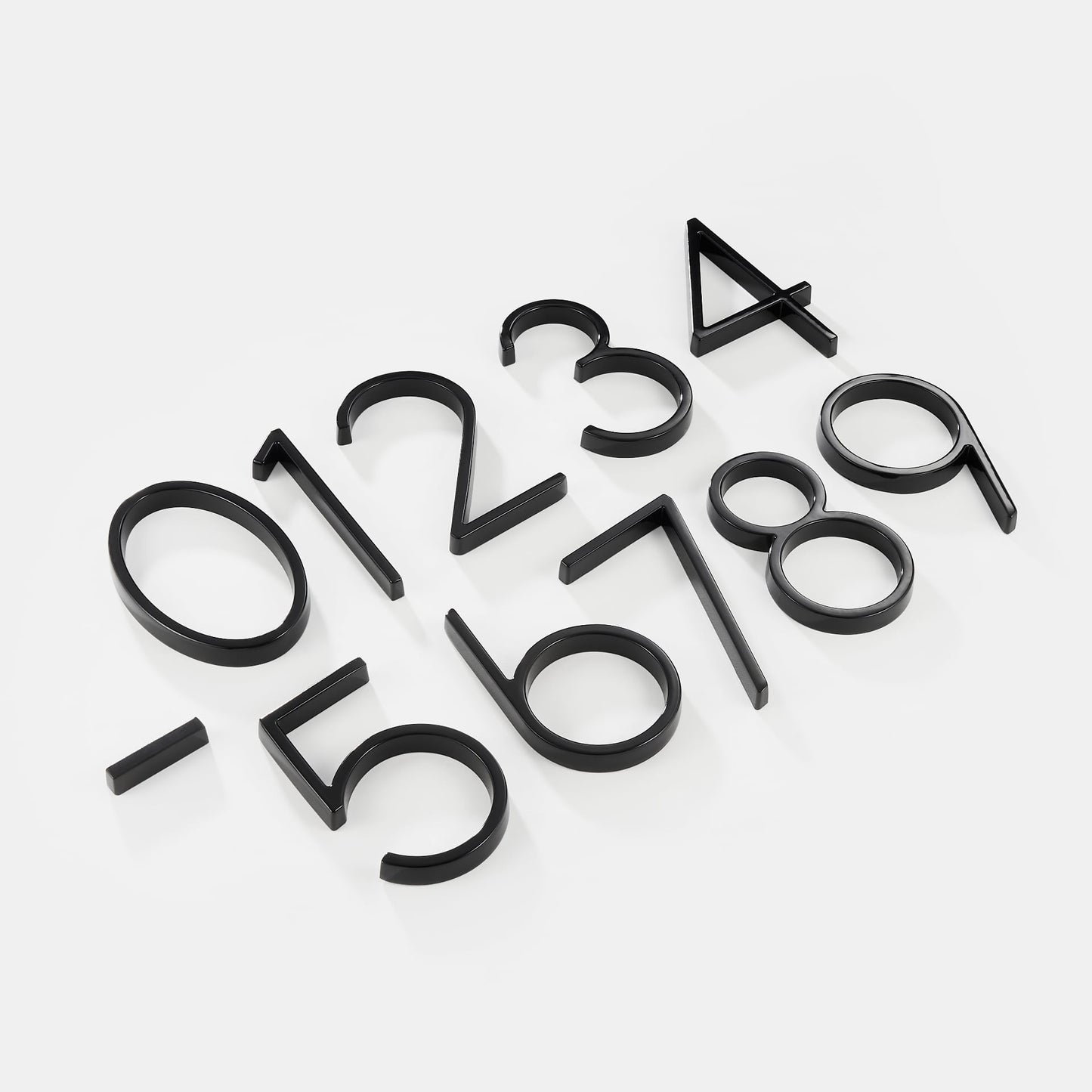 Modern Black House Numbers with Floating Design – Numbré