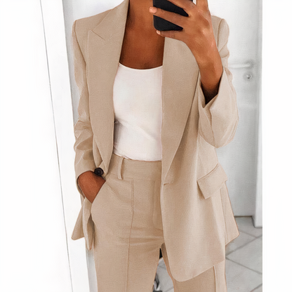 Trendy Blazer and Trouser Set for Women - Sanne