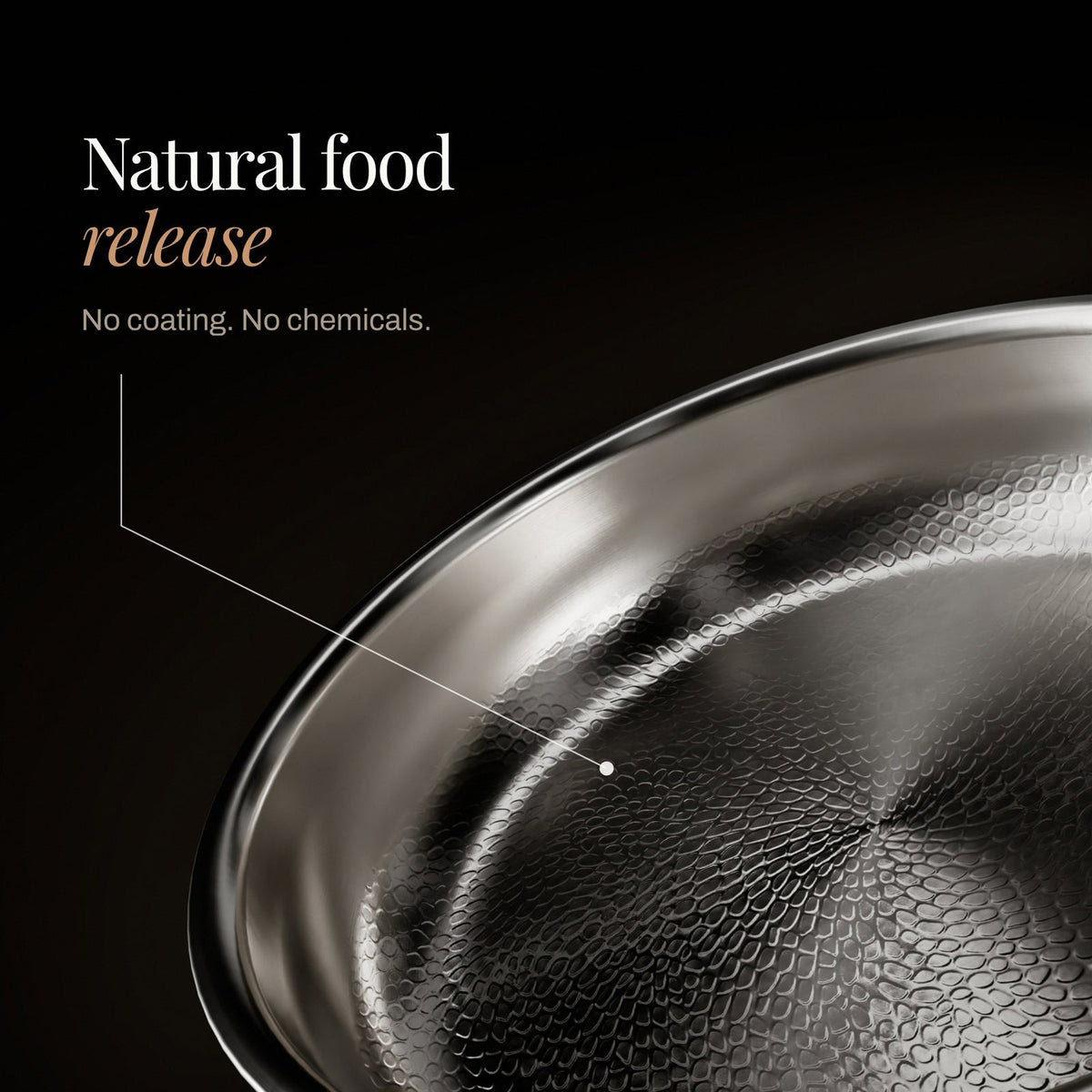 Hammered Titanium Stir-Fry Set with 1 Lid (8, 8 & 10 Inch) 3