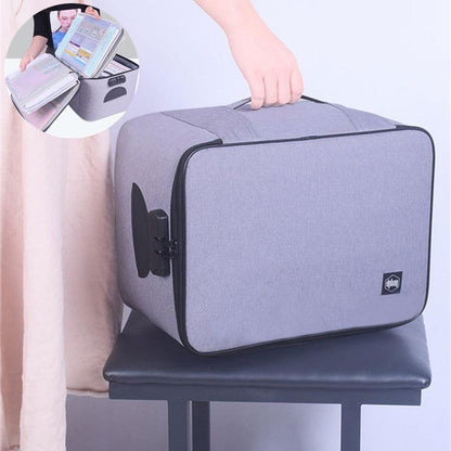Lockable waterproof document storage box – buy one, get one FREE multi-layer travel case