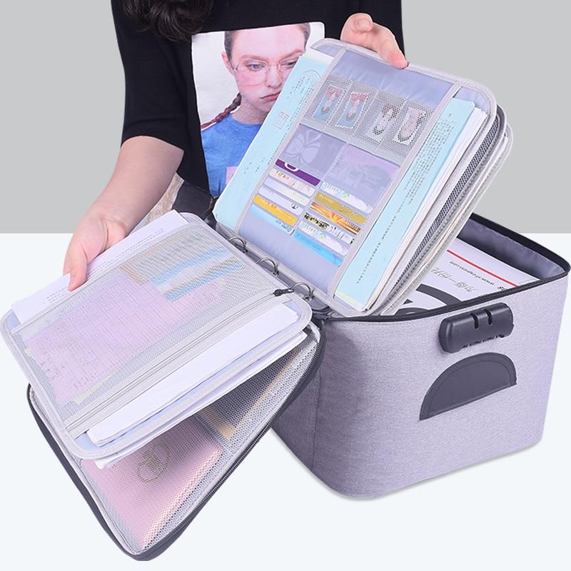 Lockable waterproof document storage box – buy one, get one FREE multi-layer travel case
