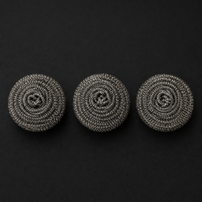 Titanium Pan Scrubbers | Rust-Proof Cleaning Coils (Set of 3) 7