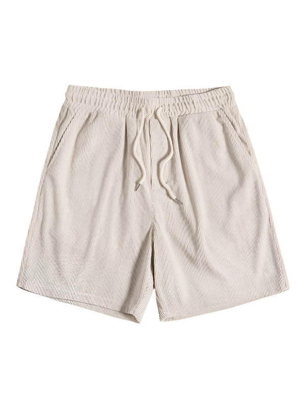 Trendy men's summer set with striped design - Beach Style