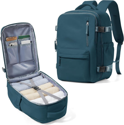 Multi-compartment laptop bag with adjustable shoulder strap