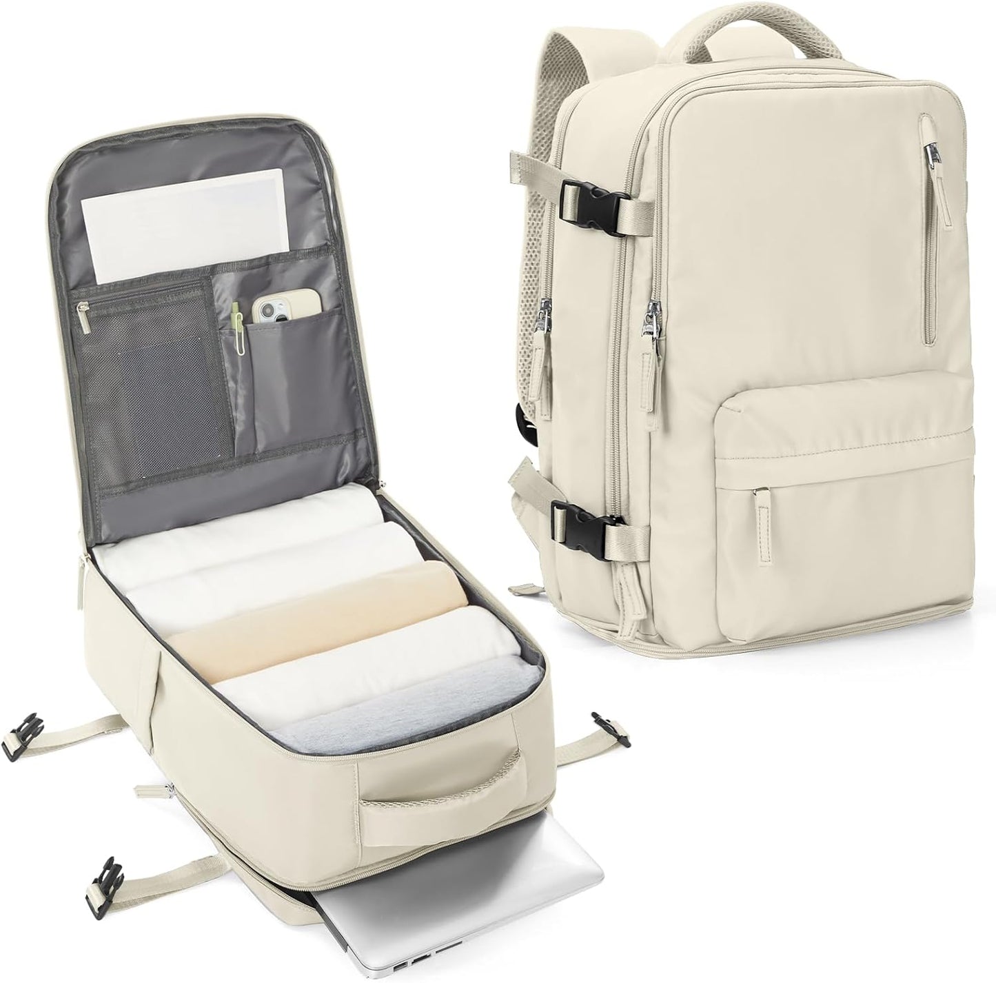 Multi-compartment laptop bag with adjustable shoulder strap