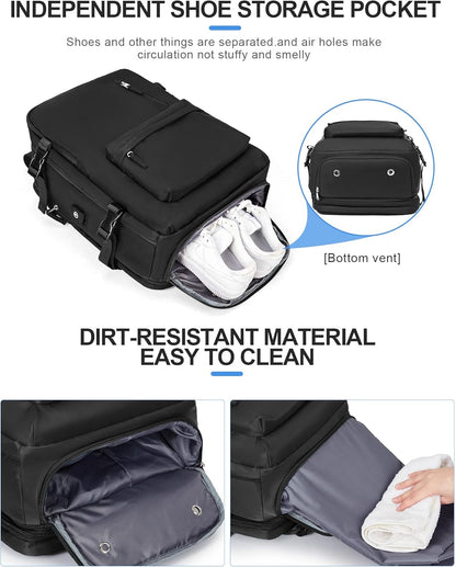 Multi-compartment laptop bag with adjustable shoulder strap