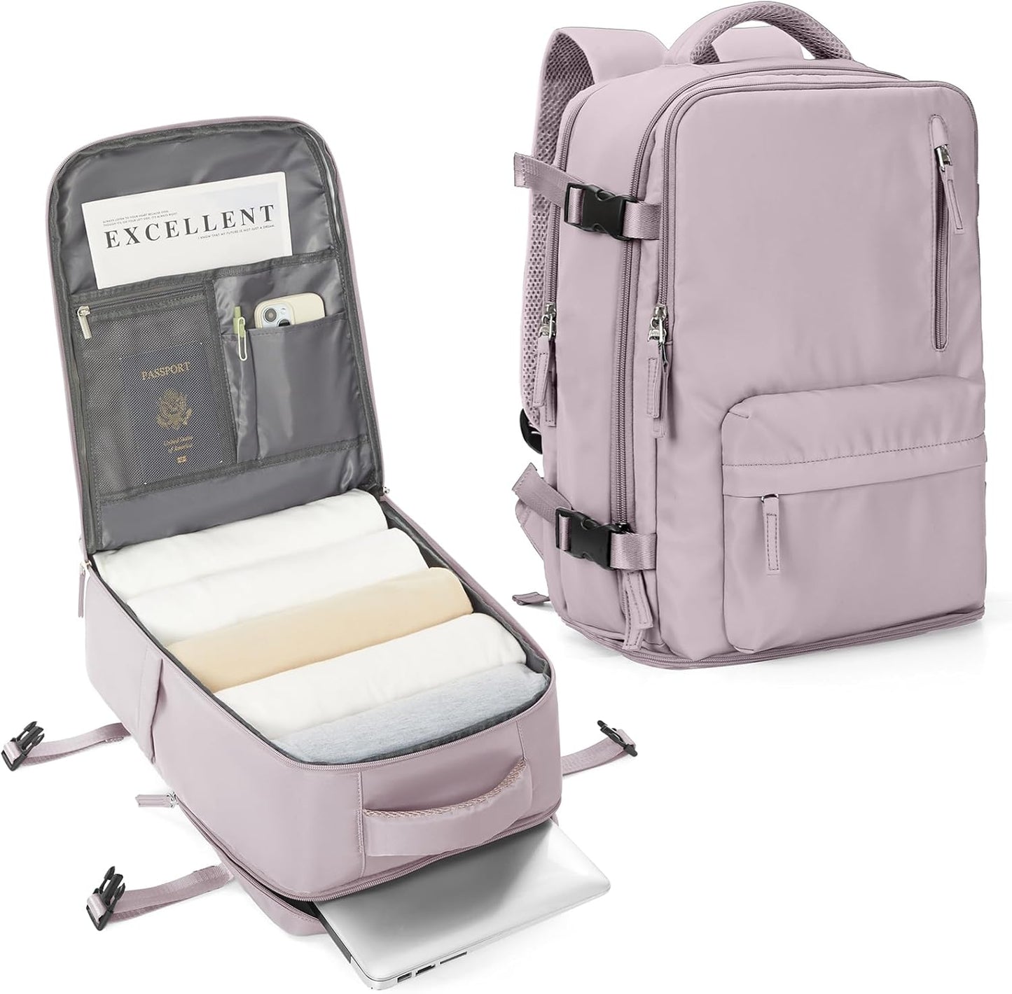 Multi-compartment laptop bag with adjustable shoulder strap