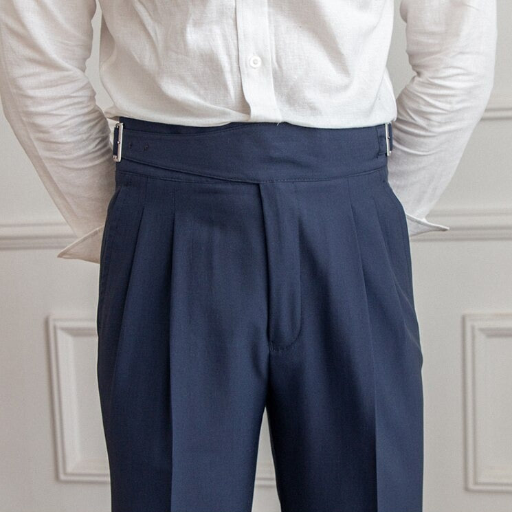 Men's Gurkha Trousers with High Waist – Isauro