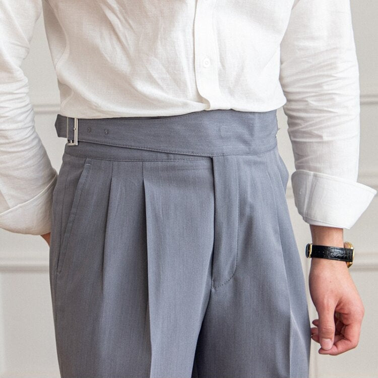 Men's Gurkha Trousers with High Waist – Isauro