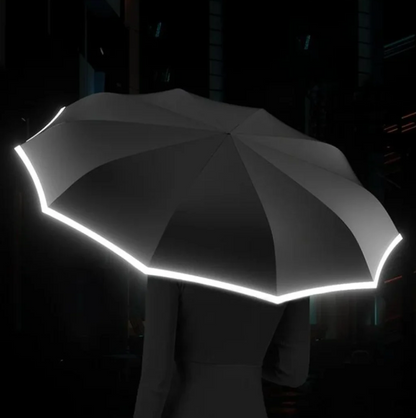 Reflective Storm Umbrella – AeroGlow