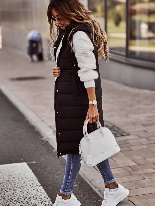 Knee-Length Padded Ladies Bodywarmer - Aurora