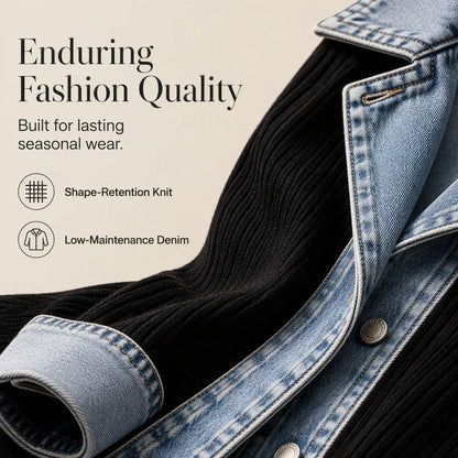 Versatile Ribbed Coat for Everyday Wear 10