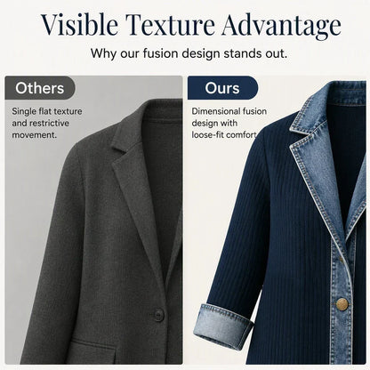 Versatile Ribbed Coat for Everyday Wear 12