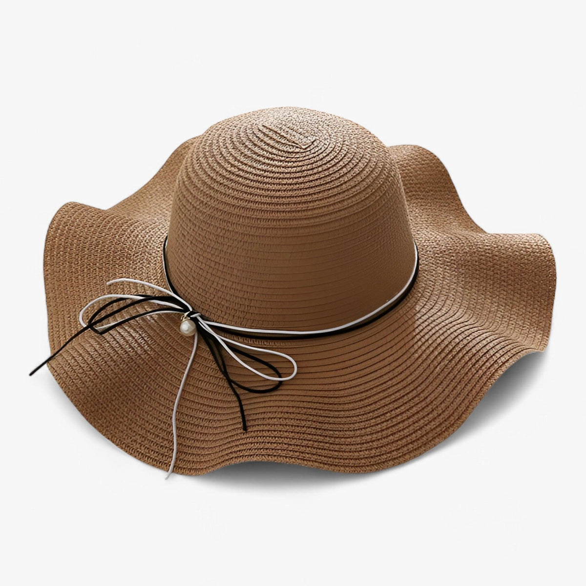 Airy women's beach hat with bow and UV protection - BreezeBow