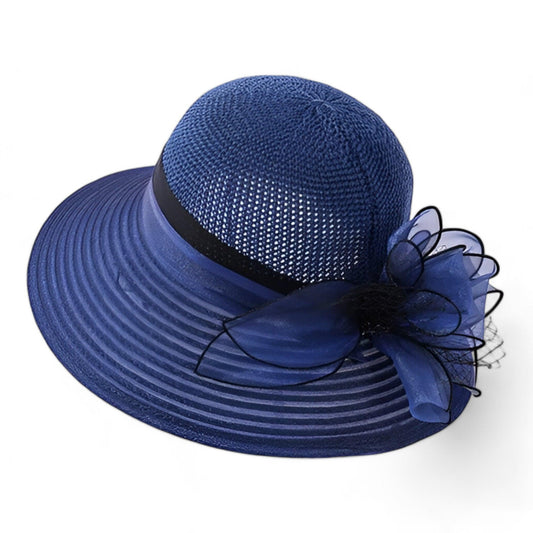 Elegant women's sun hat with a wide brim – Bellavue