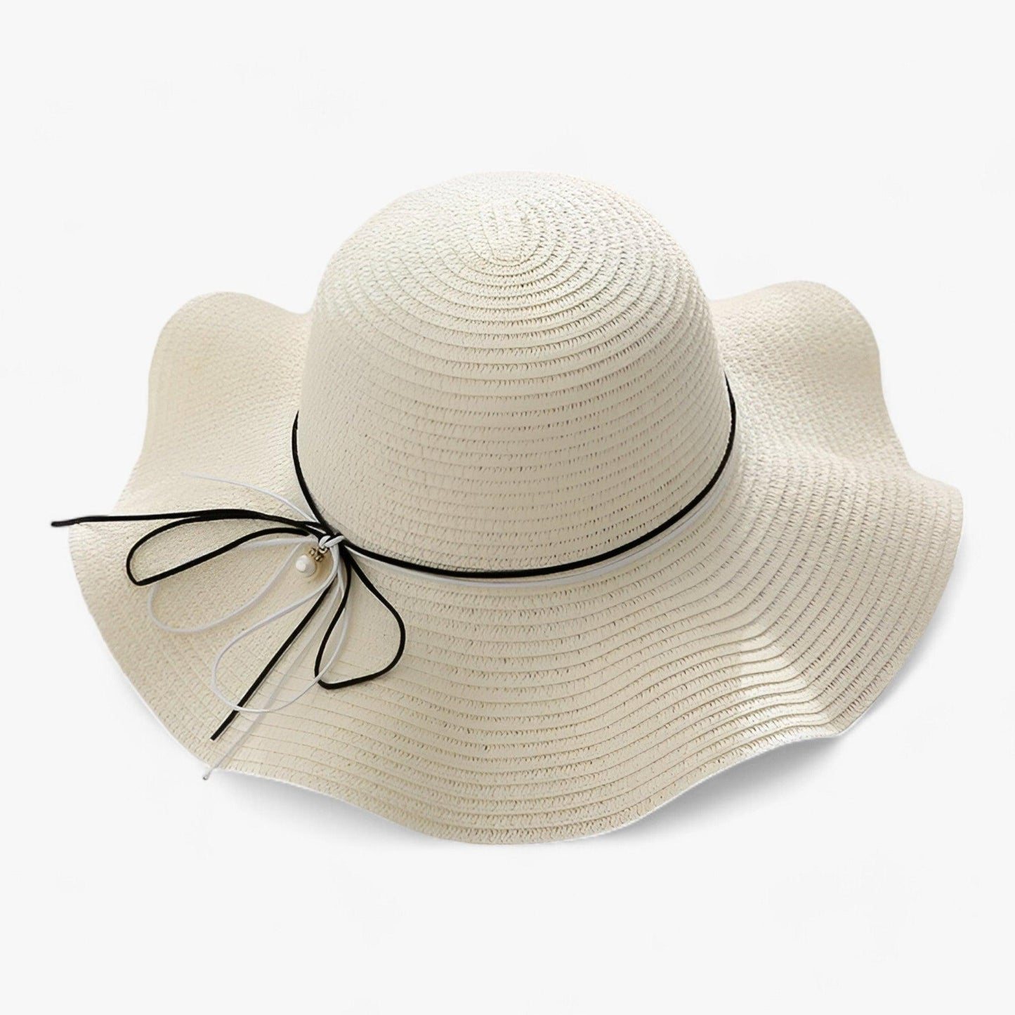 Airy women's beach hat with bow and UV protection - BreezeBow