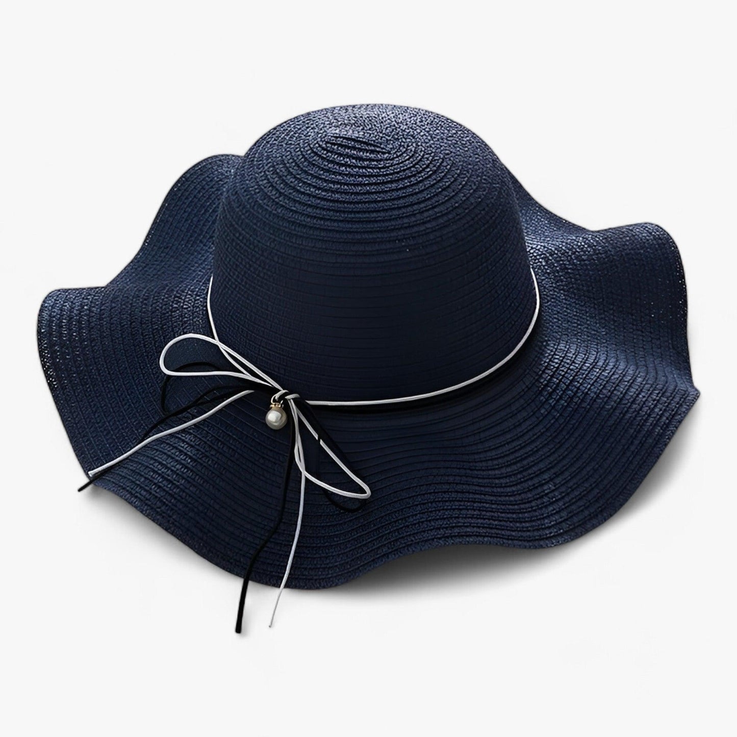 Airy women's beach hat with bow and UV protection - BreezeBow