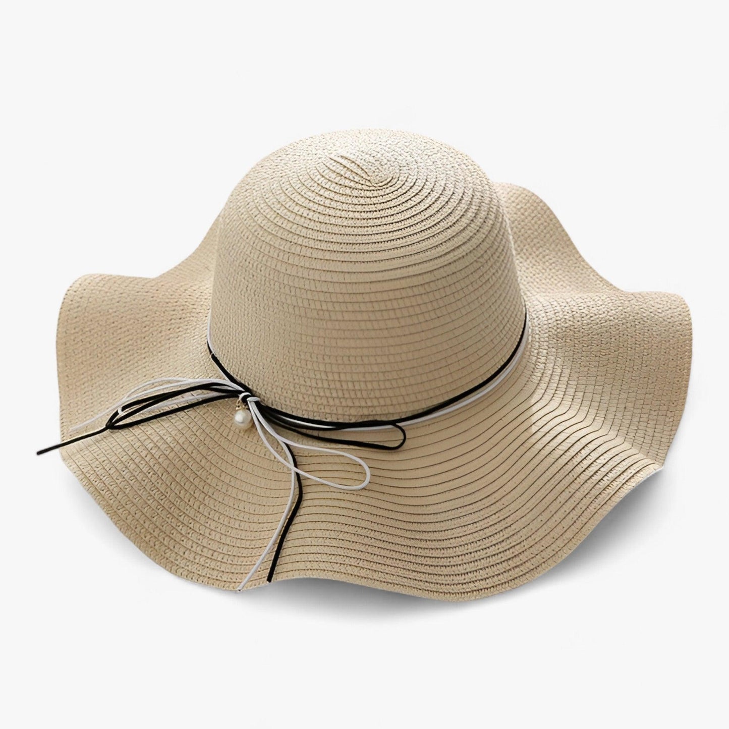 Airy women's beach hat with bow and UV protection - BreezeBow