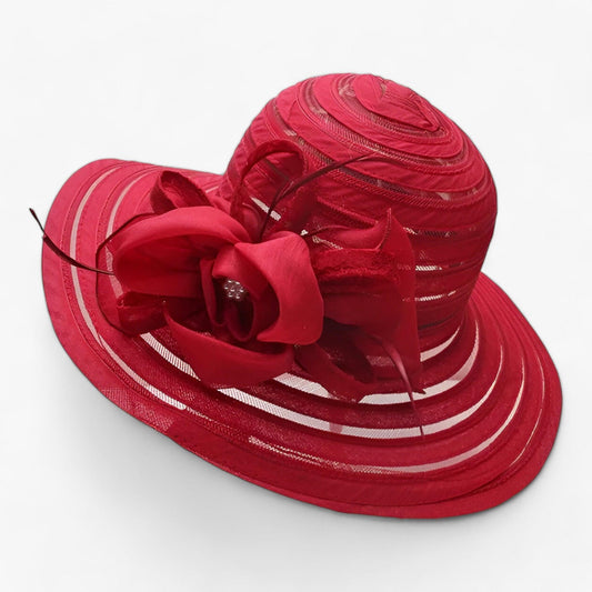 Elegant ladies' sun hat made of organza – Mirielle