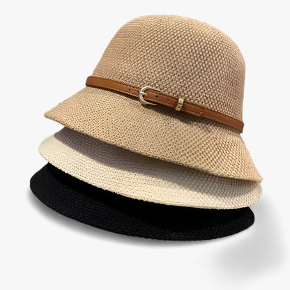 Foldable women's sun hat made of linen – Luma