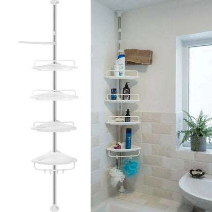 Telescopic Shower Rack with 4 Shelves – VertiRack