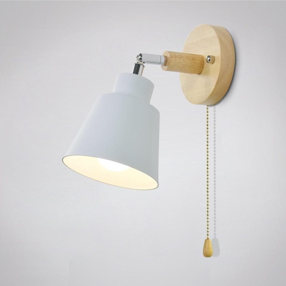 Wall lamp with pull switch - TwistGlow