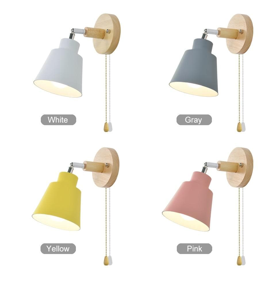 Wall lamp with pull switch - TwistGlow