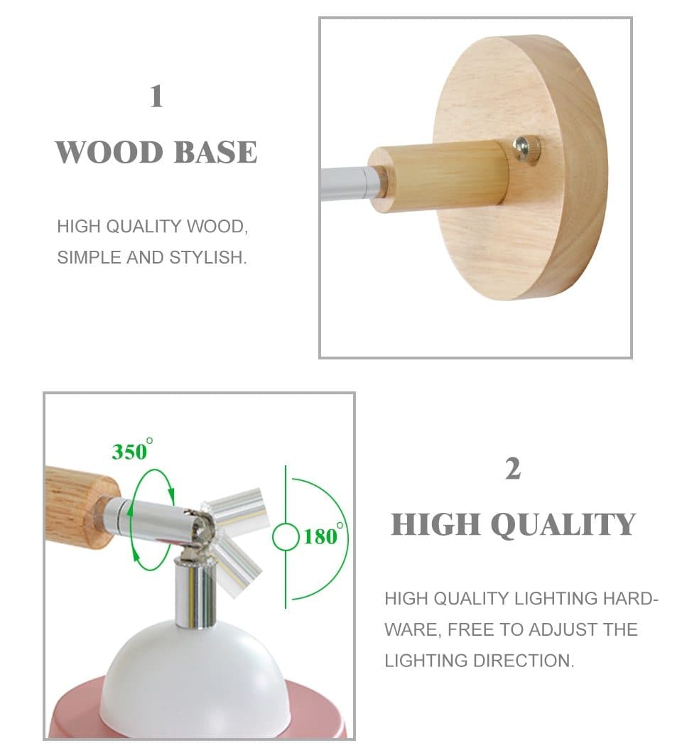 Wall lamp with pull switch - TwistGlow