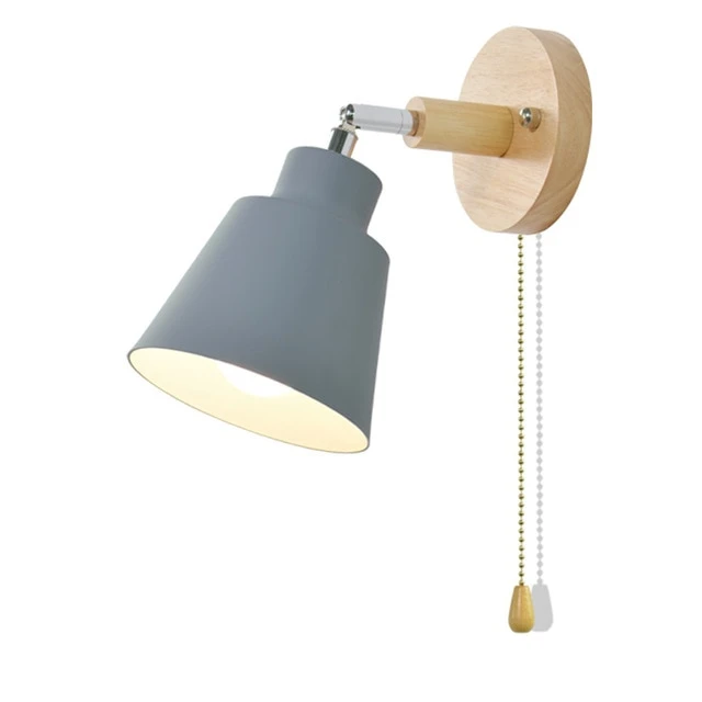 Wall lamp with pull switch - TwistGlow