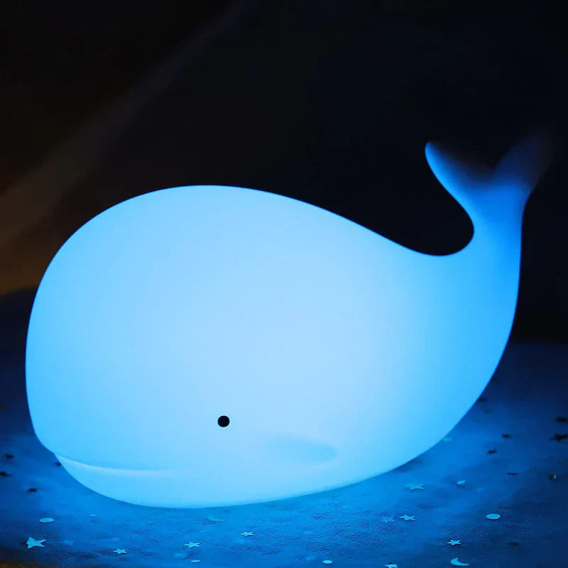 Cute Whale Night Light with Colour Change - GlowWhale