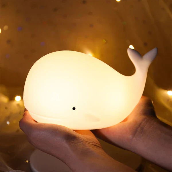 Cute Whale Night Light with Colour Change - GlowWhale