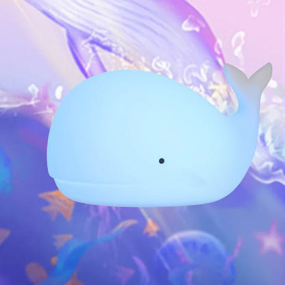 Cute Whale Night Light with Colour Change - GlowWhale