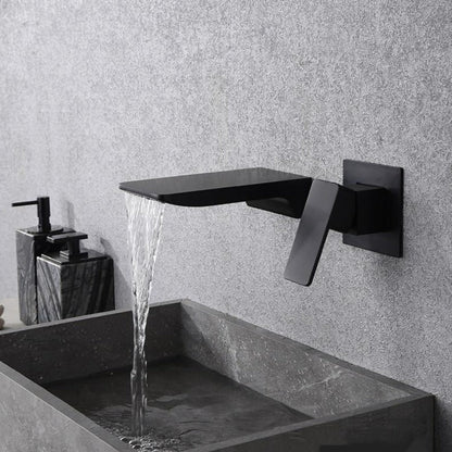 Sensor Wall Tap with Waterfall Outlet – Fluxis
