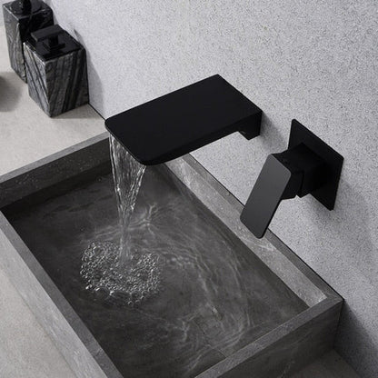 Sensor Wall Tap with Waterfall Outlet – Fluxis