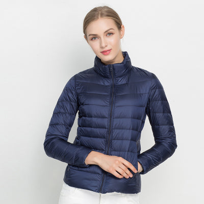 Feather-light women's down jacket - Alina Autumn Magic