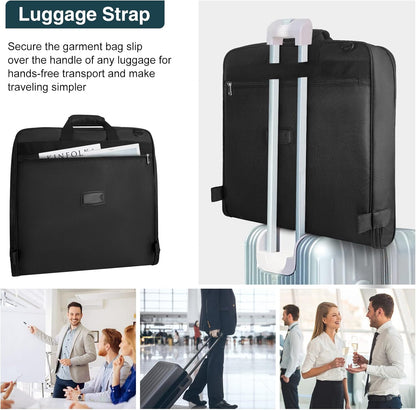 Foldable Waterproof Travel Clothes Bag – Portable Suit Organiser with Strap