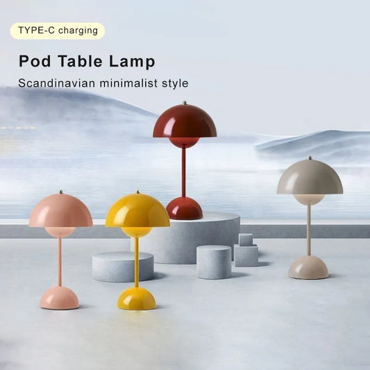 Rechargeable USB Table Lamp | 3-Level Dimmable 2700K, CRI 90+ | IP44 2